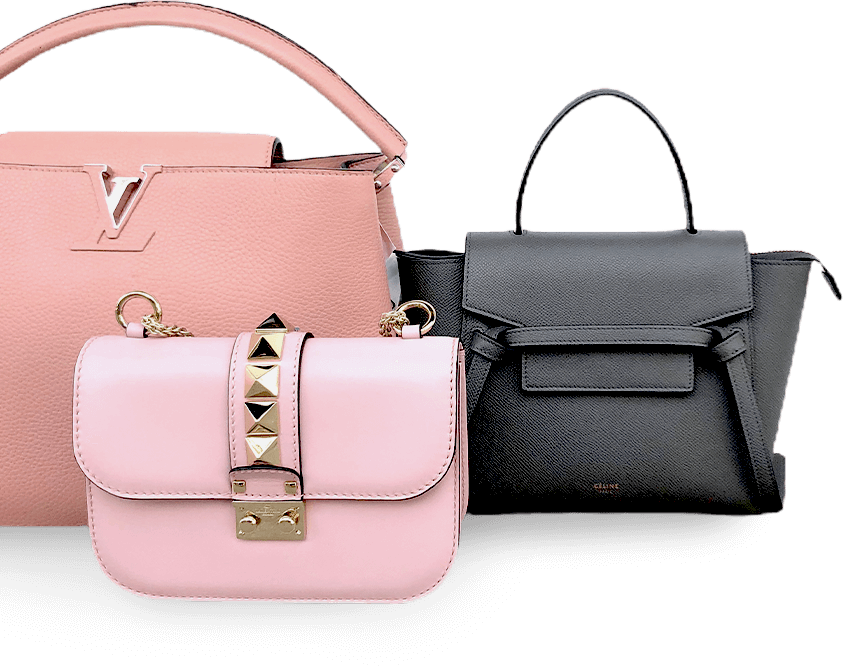 Shop PARIS/64 Vanity Bags 2WAY Plain Leather Office Style Elegant Style by  robbia.