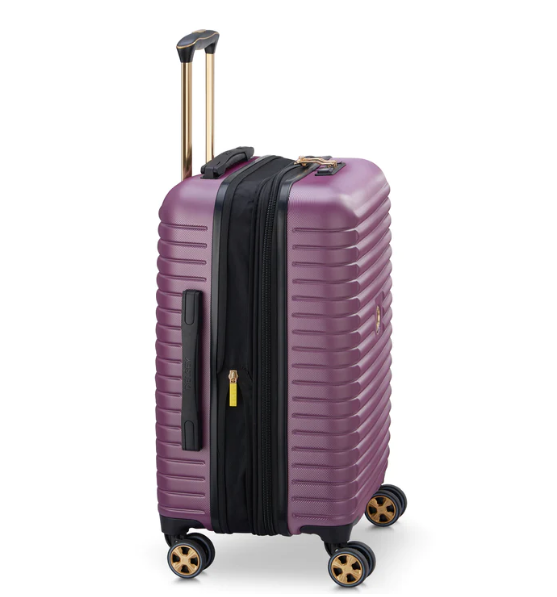 Delsey Paris Luggage Cruise 3.0 Carry-On 21" Hardshell Spinner Plum