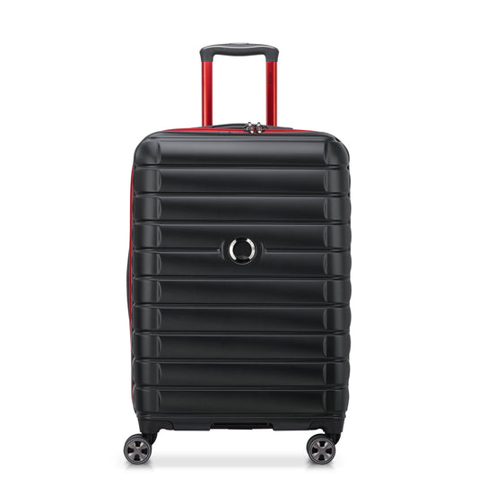 Delsey Paris Luggage Shadow 5.0 Spinner Carry on Hardshell Black